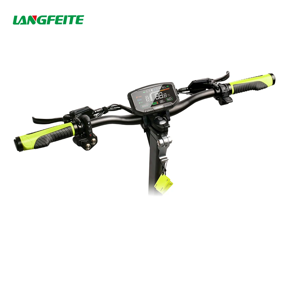 Langfeite C5 Electric Scooter 2200w 60v 25ah Tft Sine Wave Dual Motor Skateboard Powerful Adult Foldable