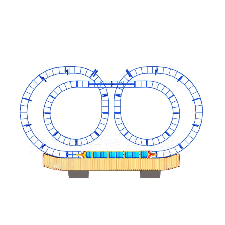 Top Selling Theme Park Attraction Rides Theme Park Equipment Family Roller Coaster for Sale