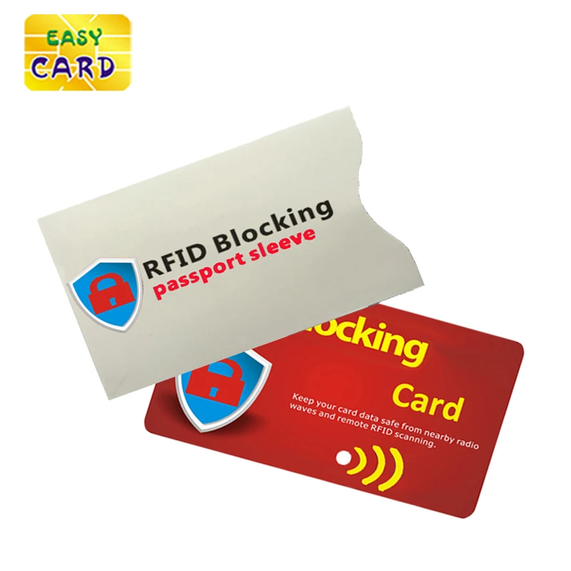 Custom Artwork Printing CR80 Size Security Protection Shield Card Rfid Blocking Card