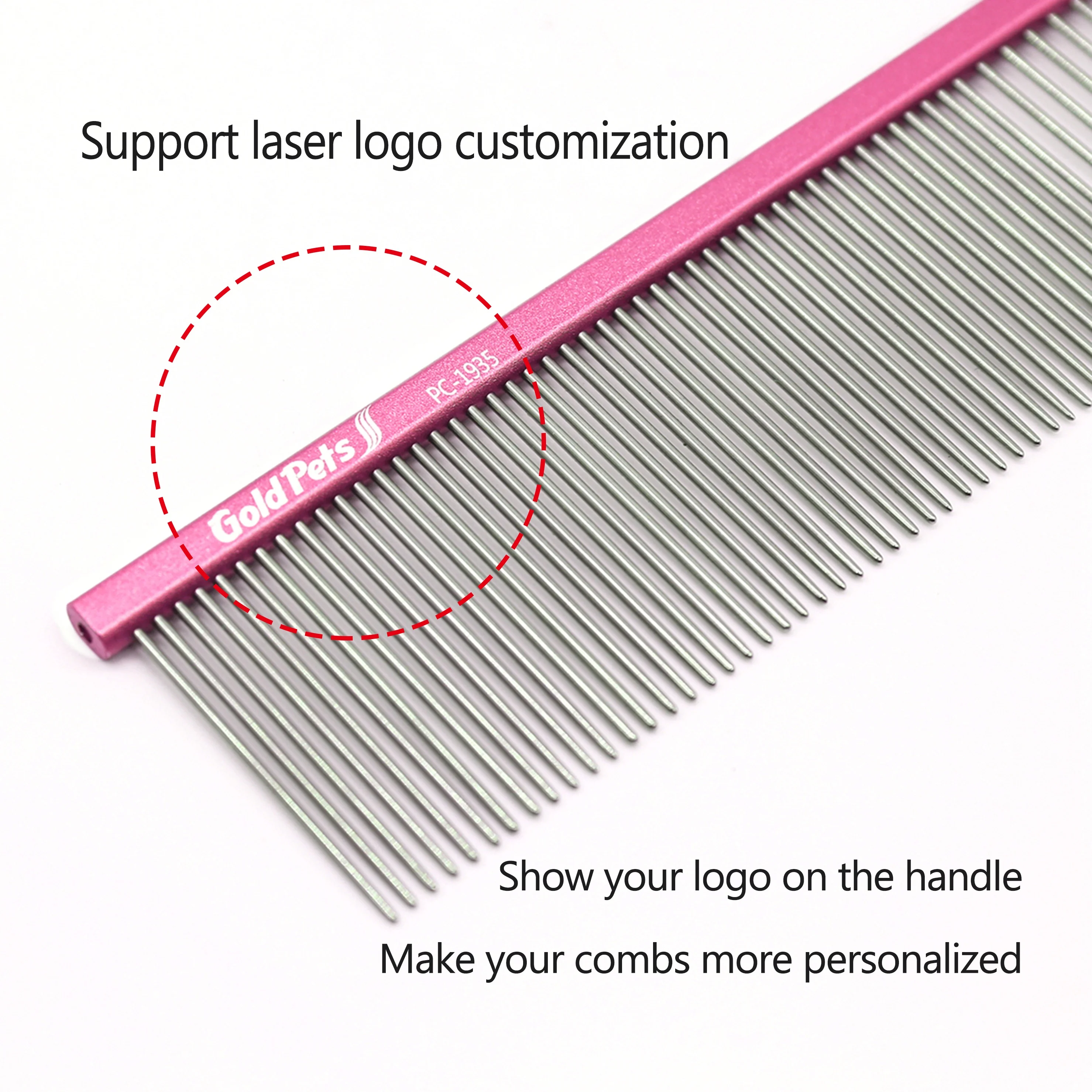 Professional Fine Large Teeth Long Carbon Rat Tail Rabbit Brush Electric Head Lice Comb Pet Blue Long