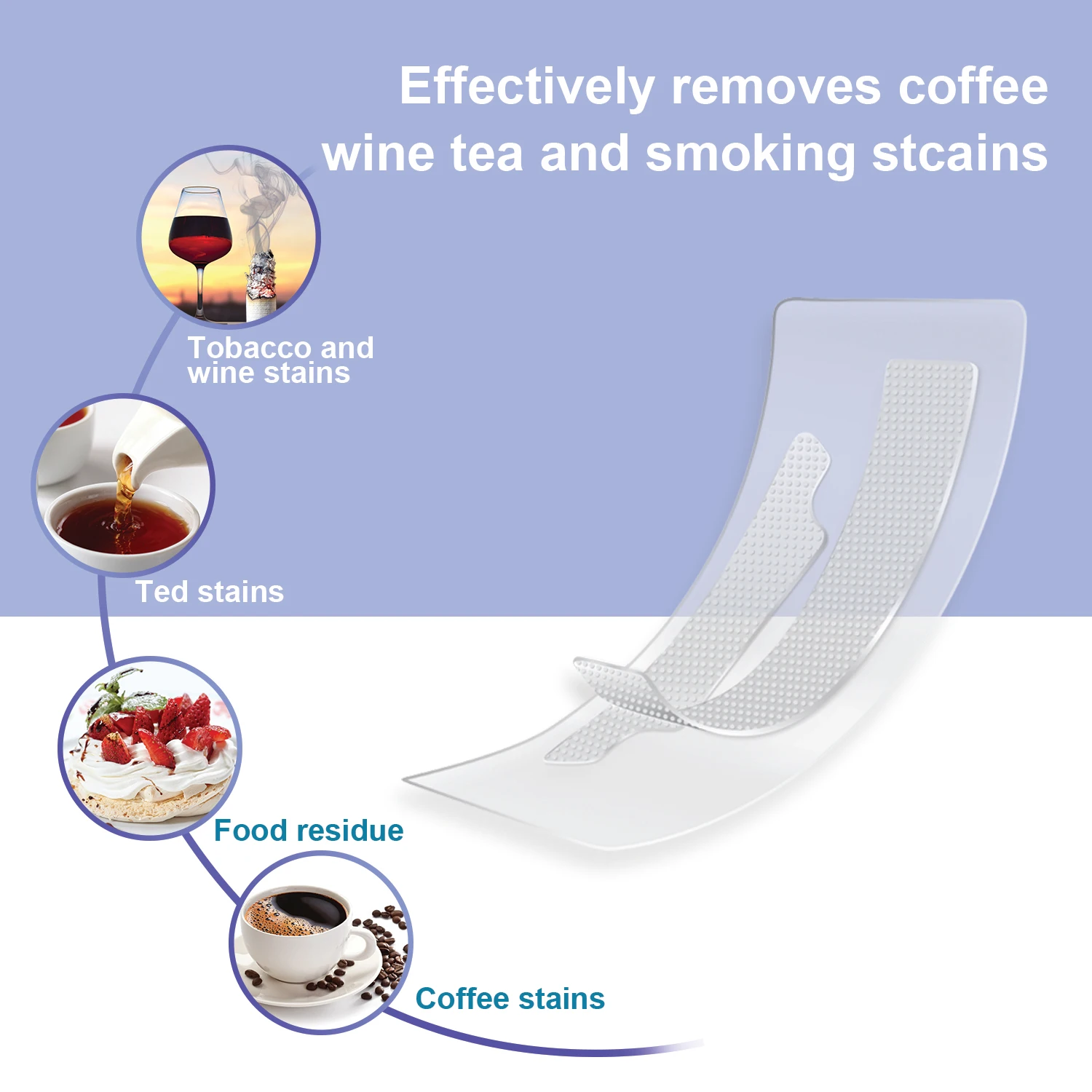 Private Label HP/PAP/Non Peroxide Teeth Whitening Strips Home Dental White Strips