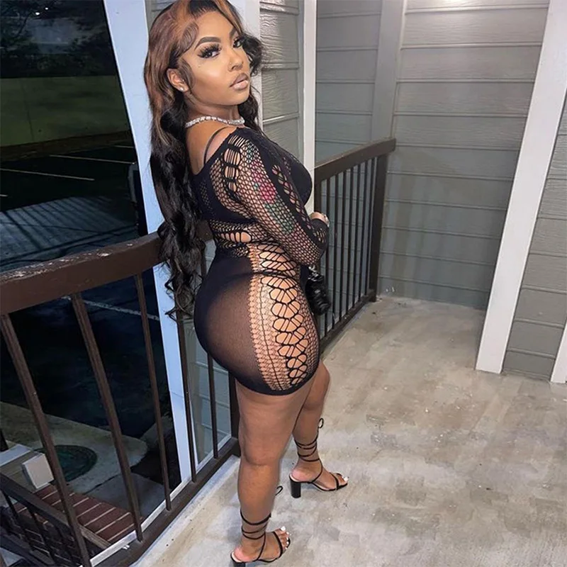 D5101 2022, Летние Новые поступления, индивидуальные прозрачные мини-платья для вечеринок, женские сексуальные платья, Клубная одежда, платья