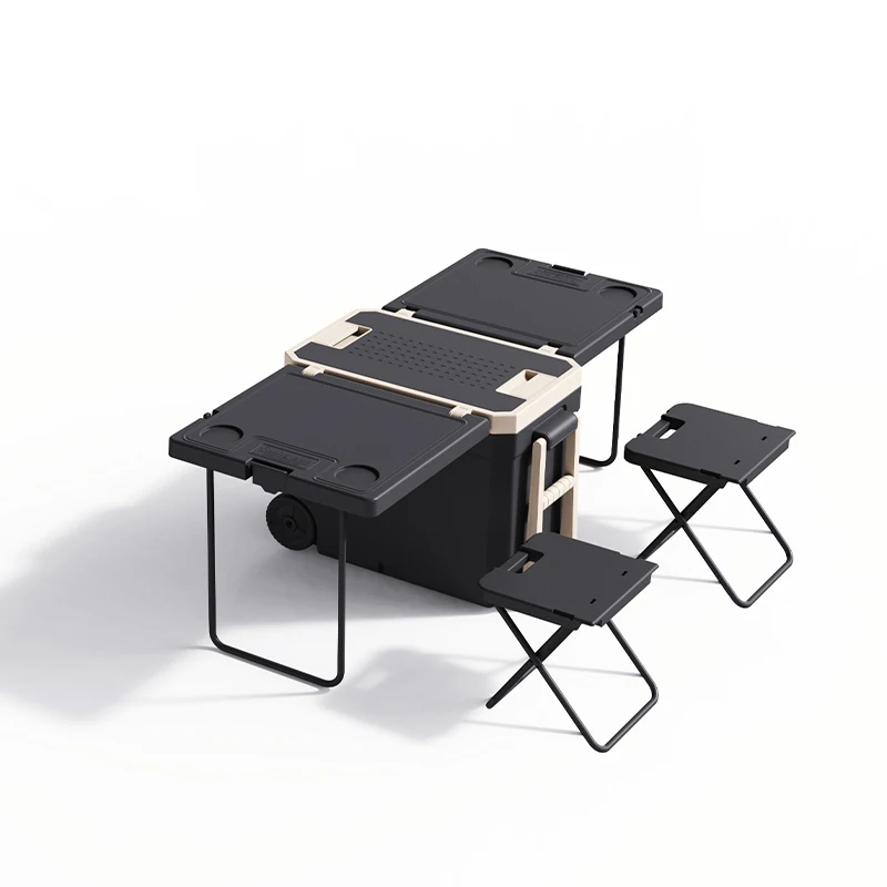 Foldable Food Ice Cooler Box Waterproof Cooler Camping Picnic Folding Insulated Cooler Box With Heavy Duty Handle