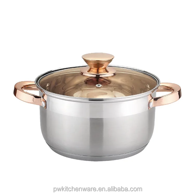 Wholesale kitchenware stainless steel cooking ware set induction base nonstick cookware pots and pans set