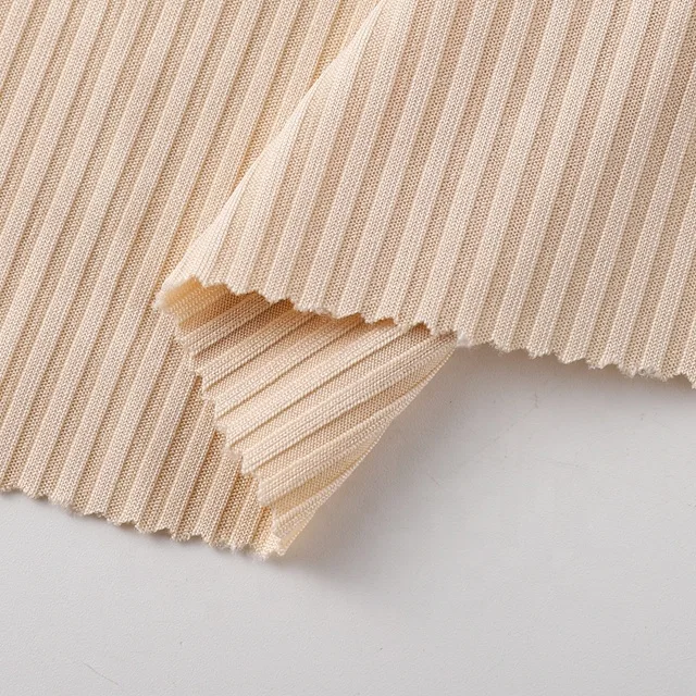 4*3 Free Cut Pit Rib Fabric 100% Polyester Stretch Thread T-Shirt  Knitted Accessories Underwear Luggage Dresses