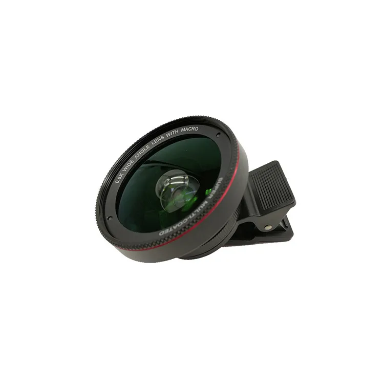  2019 360 короткое видео Magic Camera Phone Lens 2 в 1 0.6X широкоугольная Макро Камера для