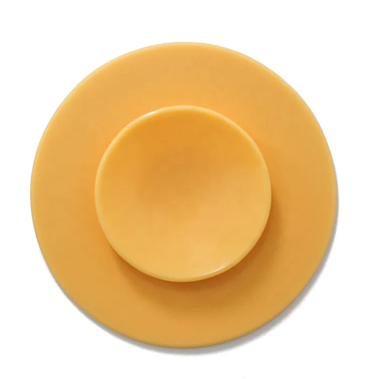 Children Cute glass table Bowl Silicone vacuum pad  Double Sides magic Suction Cup Sucker