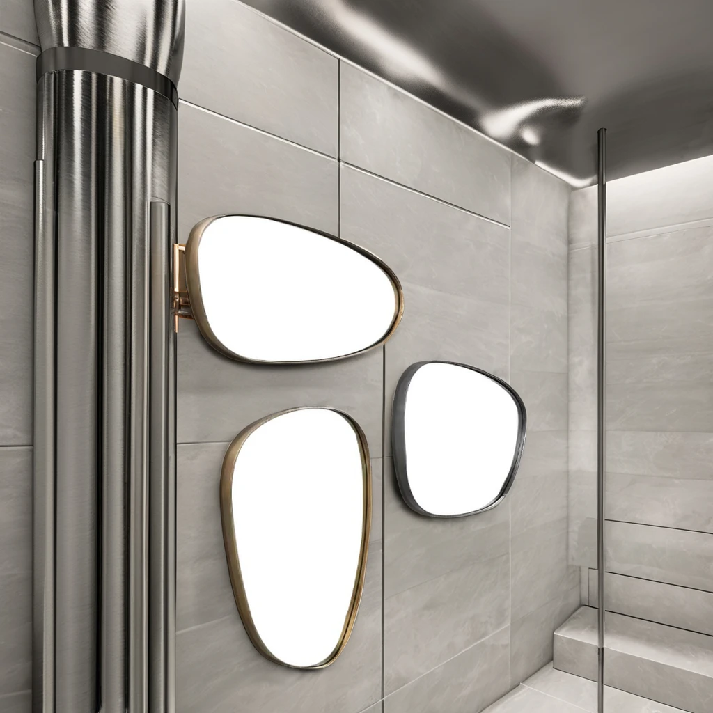 decoration special gold with designs irregular home luxury wall for vintage shape espejos luxury mirrors decor wall