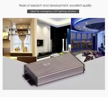 Hot Selling Gray Aluminum LED Emergency Driver Kit IP30 for 3-60W LED Light 3.7V Li-Ion Battery CE ROHS LVD Certified