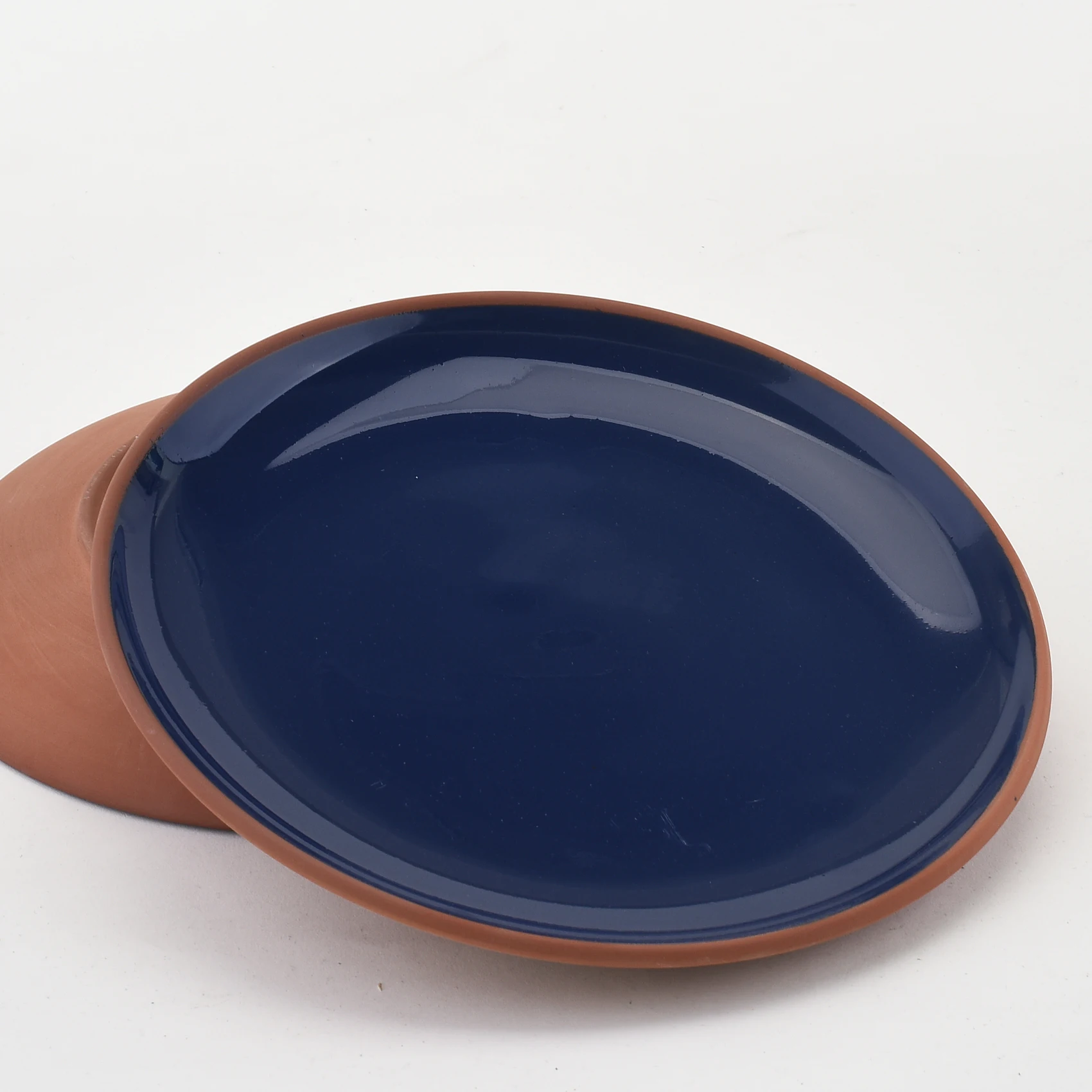  Terracotta Dinner Plates Set Of 6 9.25 Inch Dish Ceramic For Charger Salad Porcelain Serving