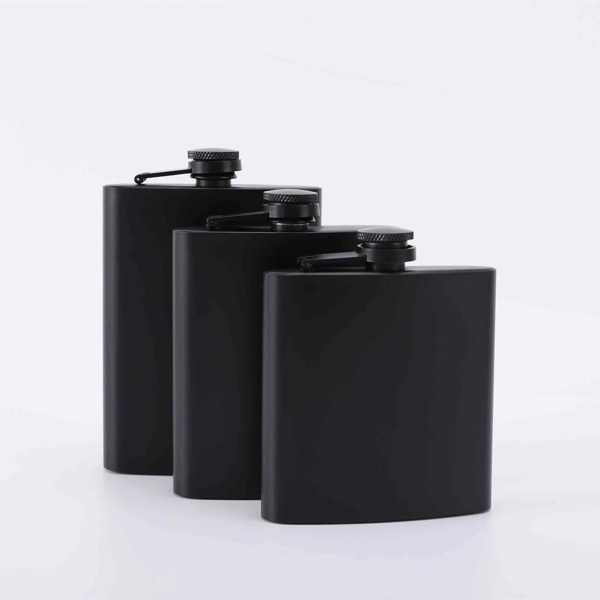6oz/7oz/8oz Hip Flask Anti-corrosion 3 Sizes Comfortable Grip Strong Sealing Liquor Flask Alcohol Portable Whiskey Flagon Men Gi