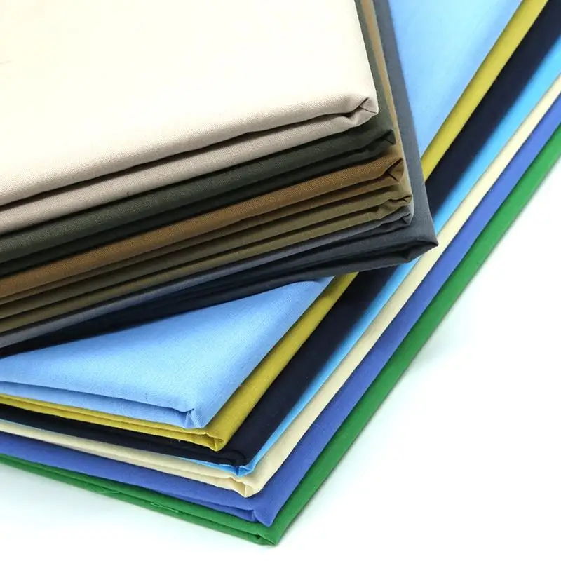 100%cotton dyed  twill lining pocketing fabric trousers tc  poplin fabric woven fabrics for jeans pants