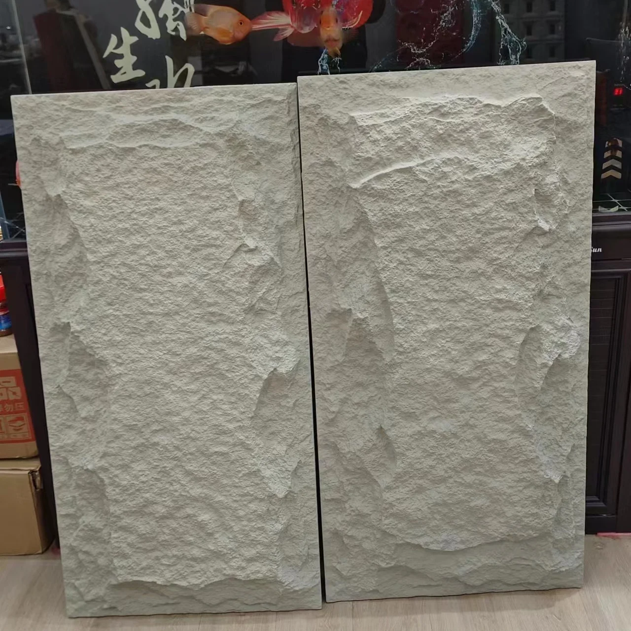 wholesale price lightweight pu stone decorative panels mushroom stone