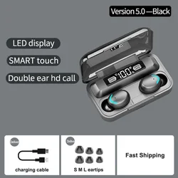 2022 Factory Price LED Display True Wireless Earbuds Audifonos F9 Earbuds Wireless Headphones With Powerbank