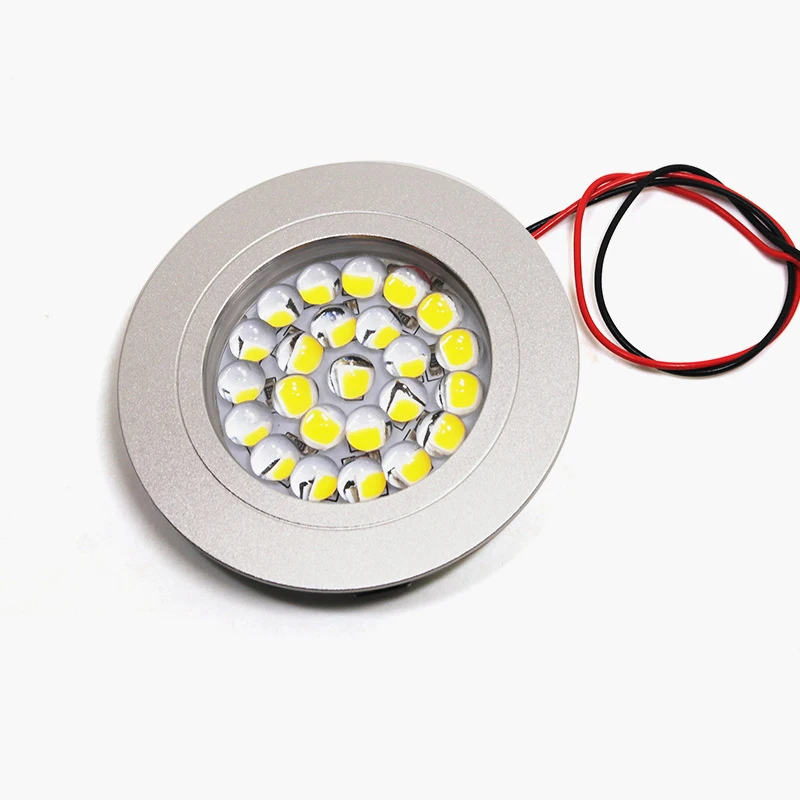 12V 24V Mini LED Downlight Campervan Interior Roof Light 50mm Cut out