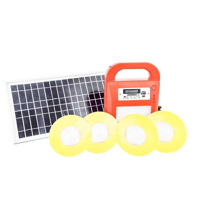 High Quality Solar Home Lighting System with FM Radio