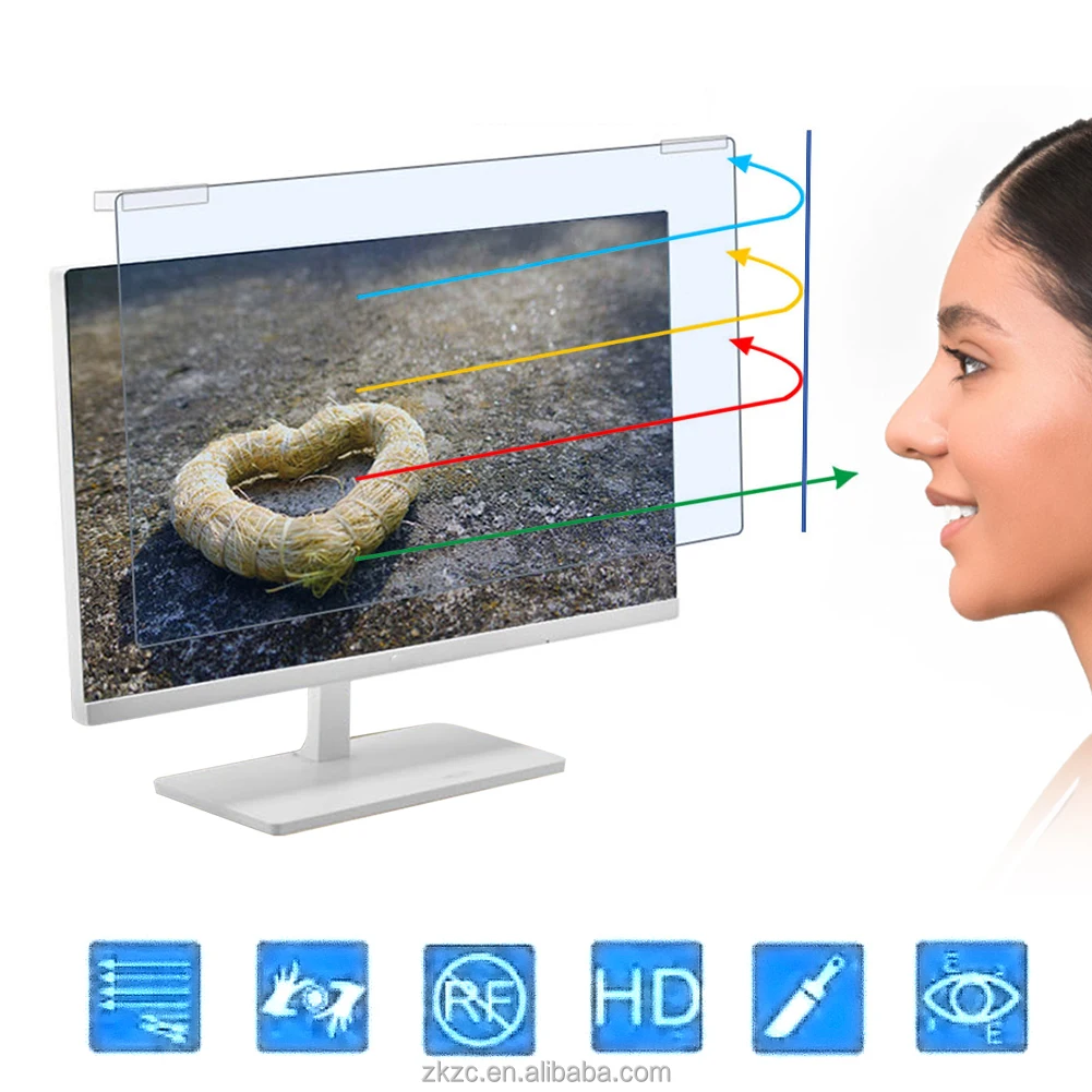 2021 Anti UV Blue Light Laptop Screen Filters for Eye Protection 14 Inch