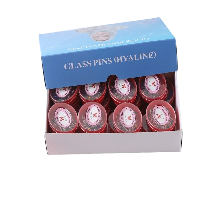 Hijab pins Glass pin round tip needle hijab accessory