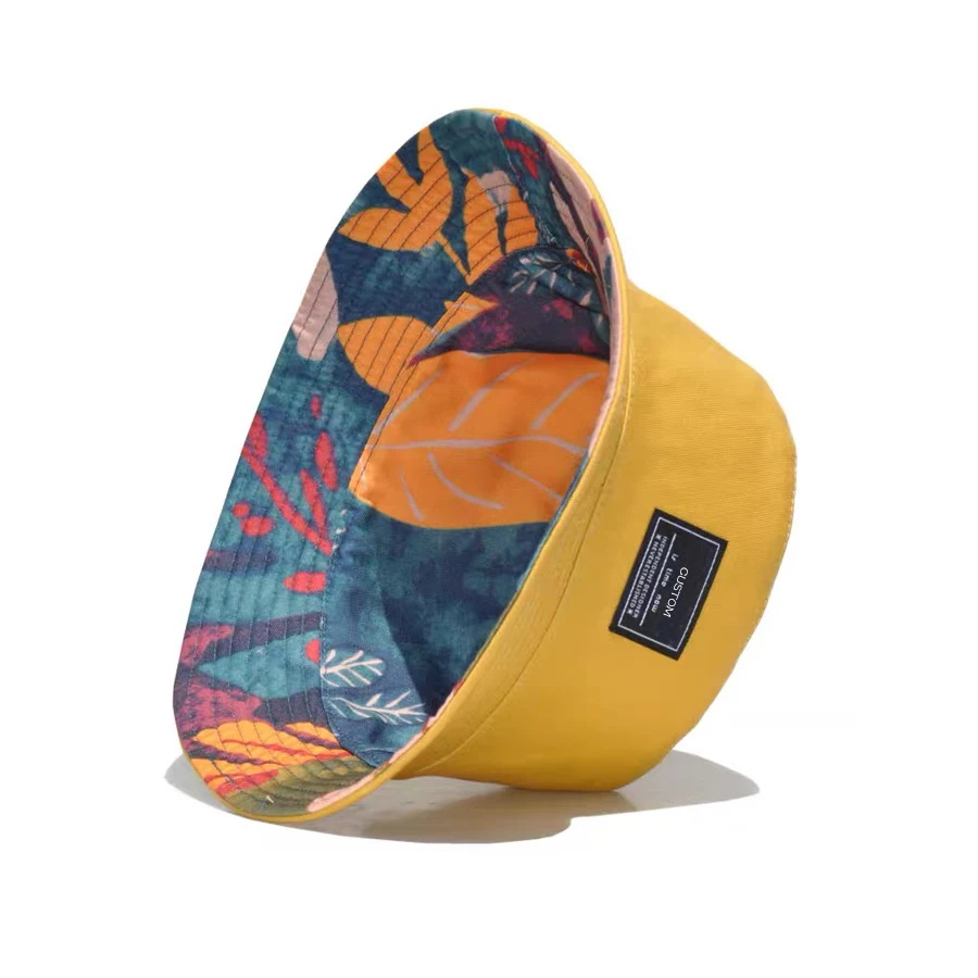 Custom Red 100% Cotton Sublimation Reversible Luxury High Quality Unisex Bucket Hat Sublimation Wholesale Design Fisherman Hat