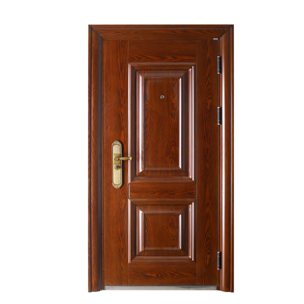 Stainless Steel Iron Entry Door Thermal Break Wrought Iron Door Exterior Entrance Door For House