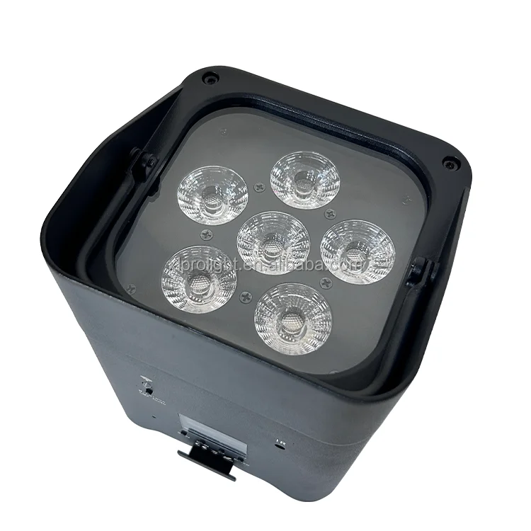 6*18 Вт RGBWA + UV 6-in-1 светодиодный беспроводной свет с литиевым питанием от батареи для свадебного мероприятия шоу сценическое освещение
