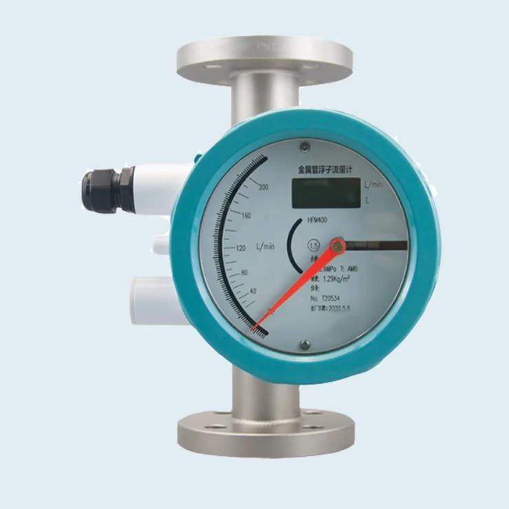 Dual-Line Display Float Flow Meter Metal Tube Gas Rotameter