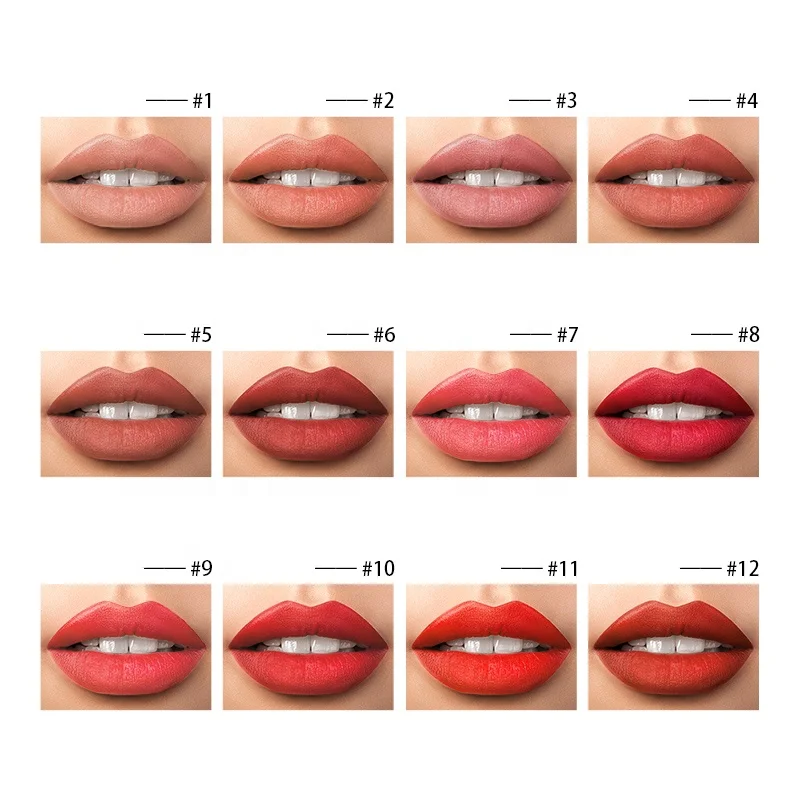 OEM ODM Moisturizing Vagan Nude Color make your own brand lipstick Long Lasting glamorous matte velvet lip gloss