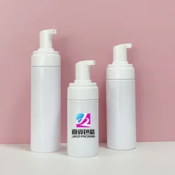 Custom mousse foaming cleanser face body wash shampoo frosted pink black 50ml 60ml 150ml 200ml 250ml pump dispenser foam bottle