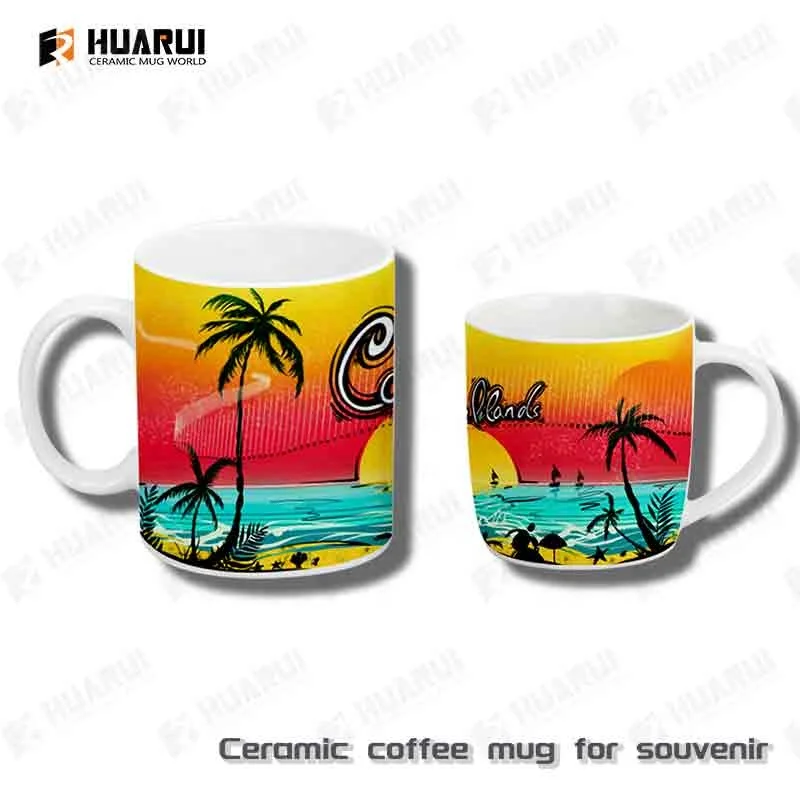 Custom Heart-Shaped Souvenir Gift Mugs Ceramic Coffee Cups Personalized Romantic Keepsake Perfect for Special Occasions