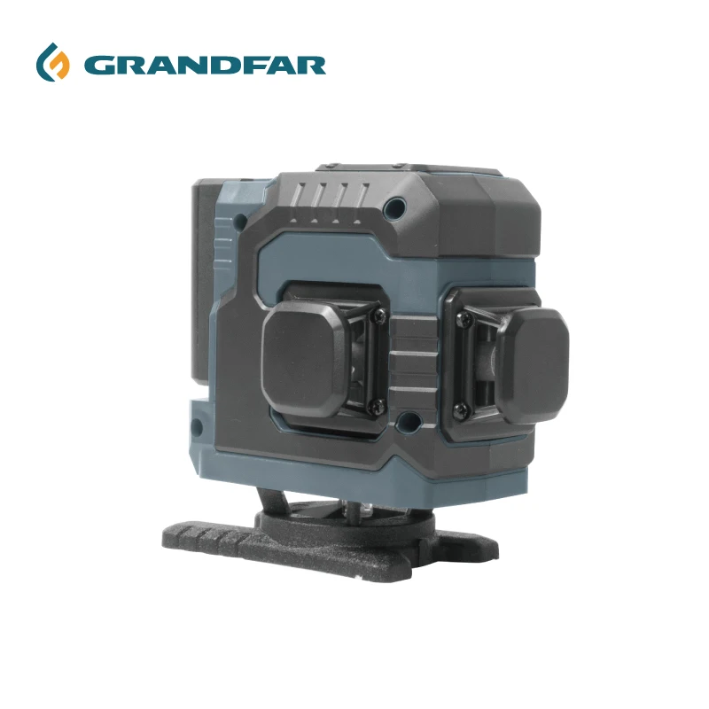 GRANDFAR 3*360 self leveling professional Measuring Tools 12 Lines 83ft Rotary Laser Level 4D Cordless Green Laser Level