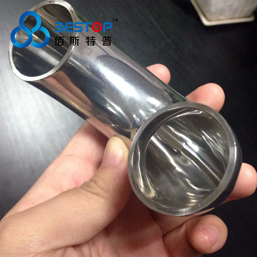 mirror polishing DIN 180 degree elbow stainless steel pipe fitting