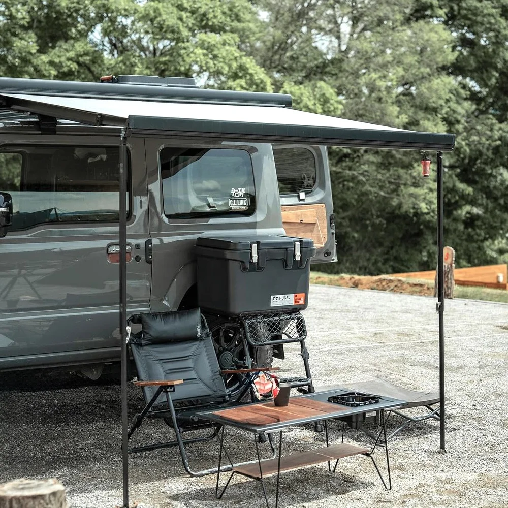 Automatic Awning Auto-retractable Mechanical Folding Arm for 4WD Car Roof Side Awning With Waterproof PVC