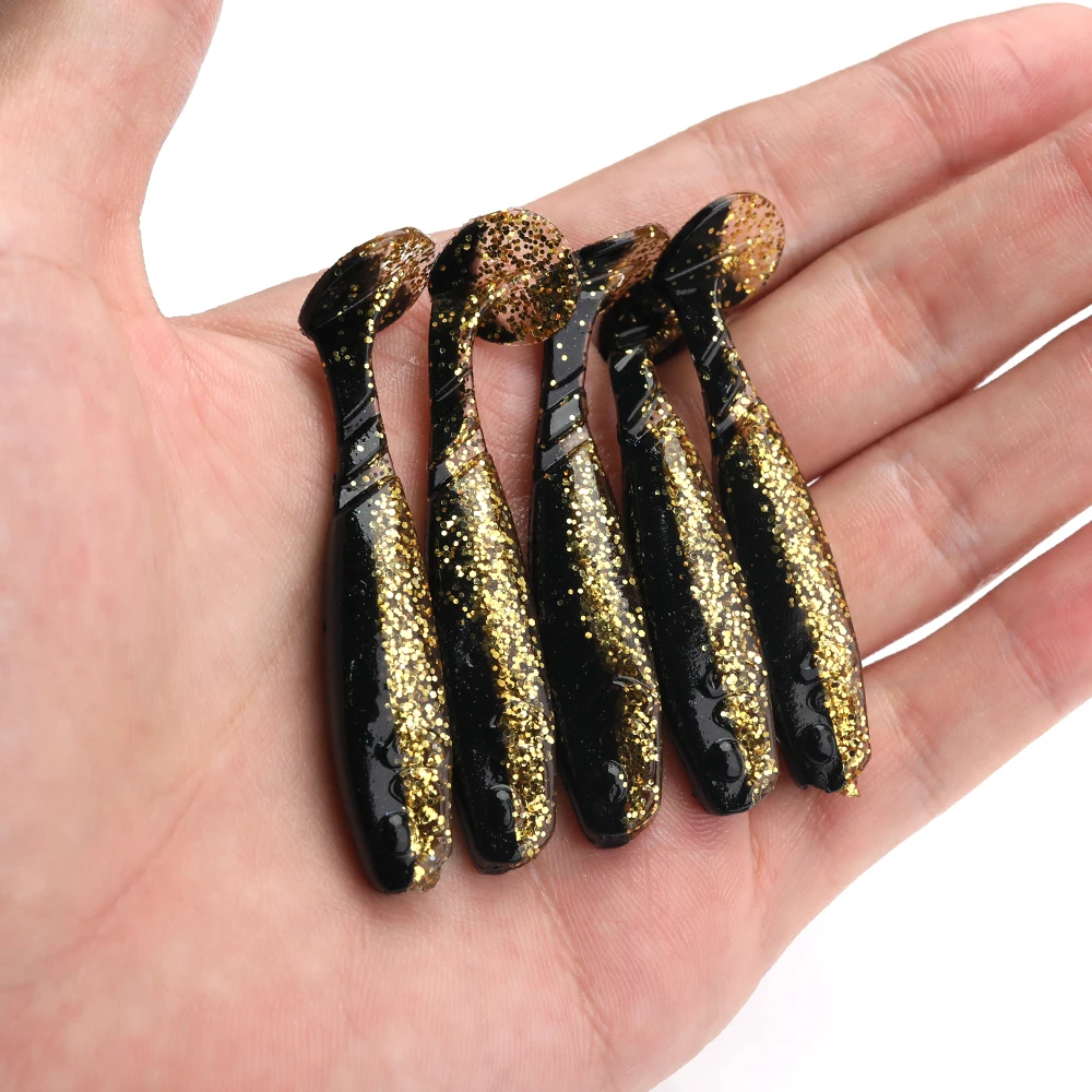 5 шт. мягкие силиконовые рыболовные приманки 6 см 2 г