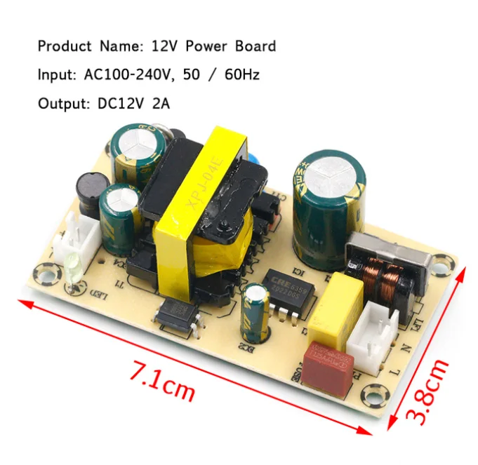 AC-DC 12V2A 24V1A Switching Power Supply Module Bare Circuit AC100-265V to DC12V2A DC24V1A Board
