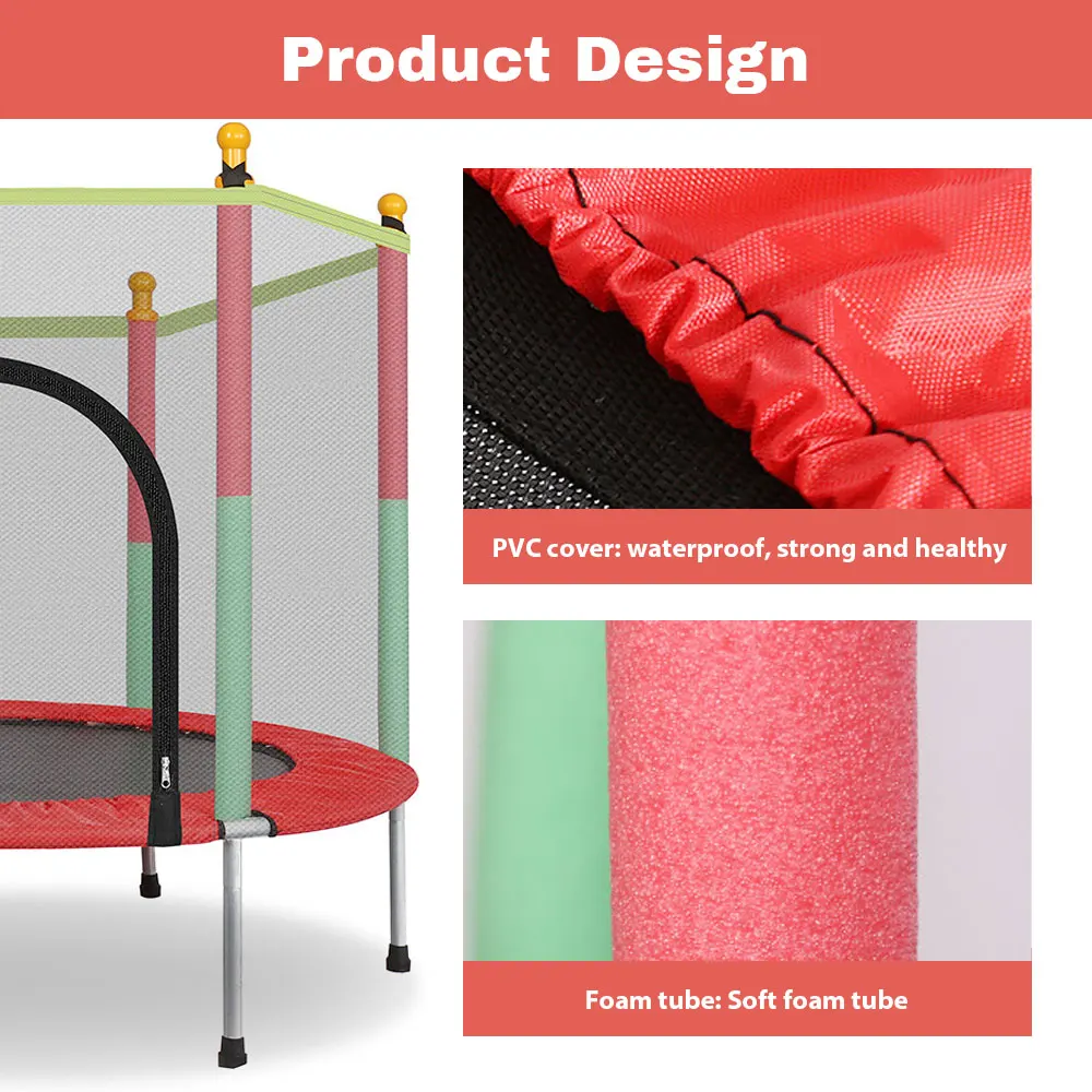 123Sports Durable Good Waterproof Performance Trampoline Bed For Child Playing