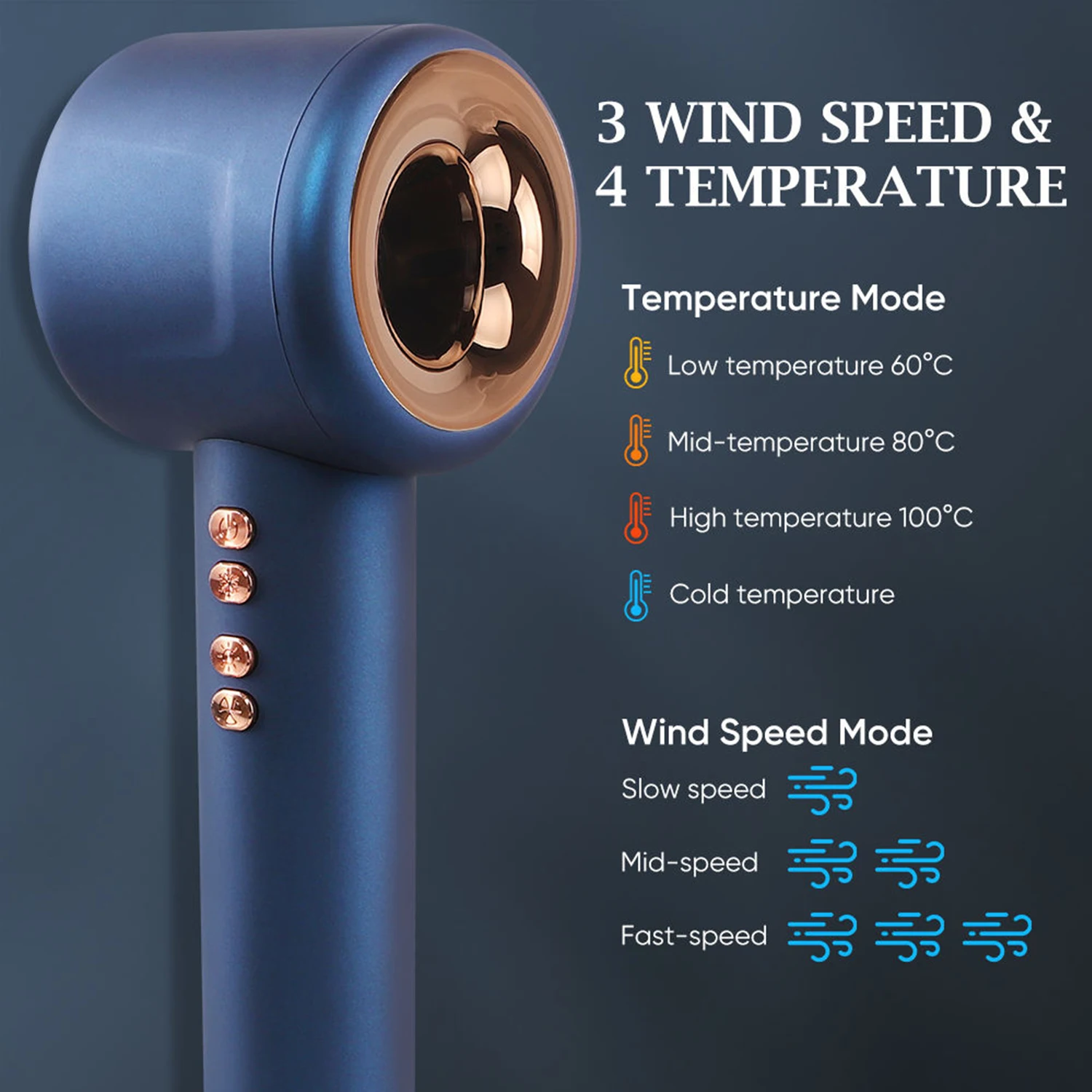 New Trend Hair Styler Hotel Safely Hair Dryer Hot Air Brush Multifunctional Blow Dryer One Touch Cold Air Ions Hair Dryer