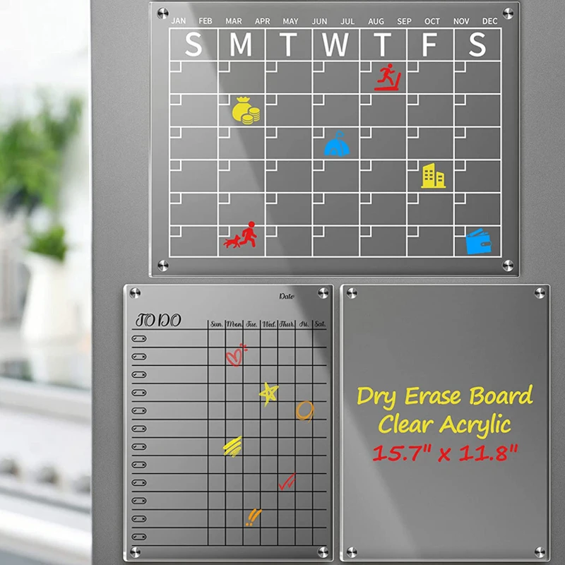 Wholesale Custom Logo Magnetic Whiteboard Acrylic Dry Erase Board For Fridge