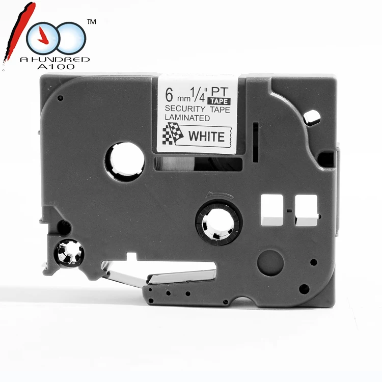 Compatible Brother P touch TZe SE1 SE2 SE3 SE4 SE5 SE6 security tape black on white
