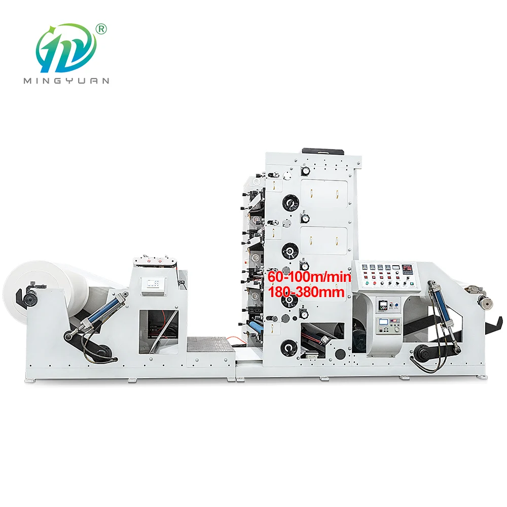 High Speed 4 colors / 6 colors flexo paper cup printing machine price Die Cutting Printer Slotter Die-cutter Stacker