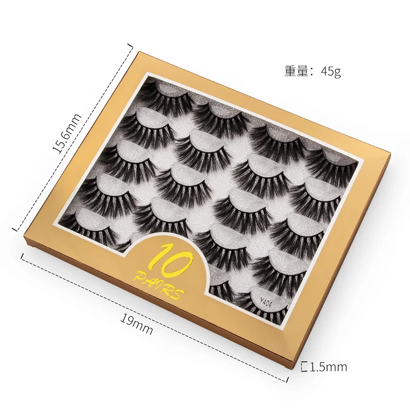 wholsale 3D Mink fake Eyelashes eye lash False Eyelashes  Soft make up Extension lash 25mm eyelash vendor fluffi mink eye