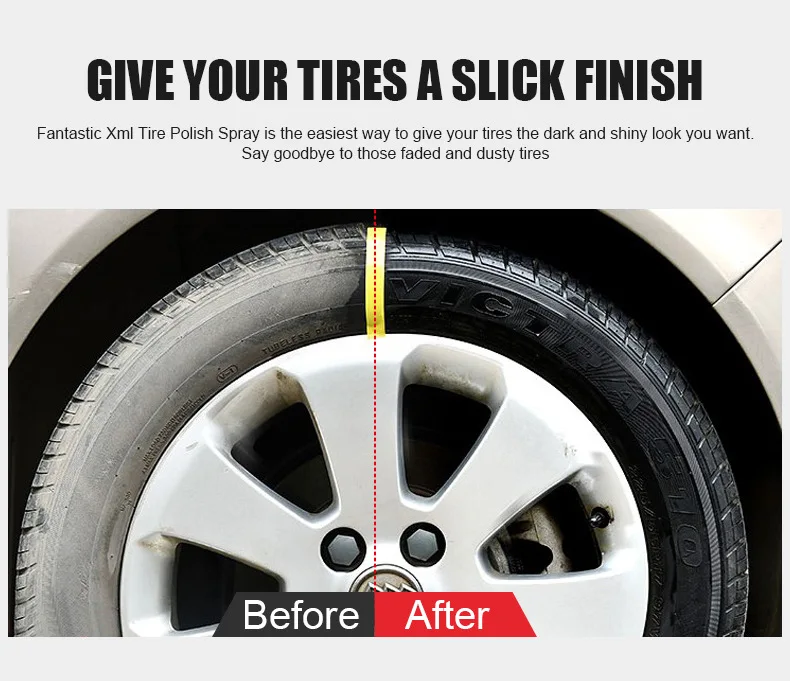 car tire shine spray