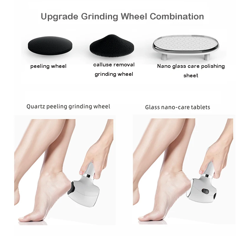 Electric Foot Grinder Skin Care 3 in 1 Electric Callus Remover Foot Pumice Dead Skin Remover