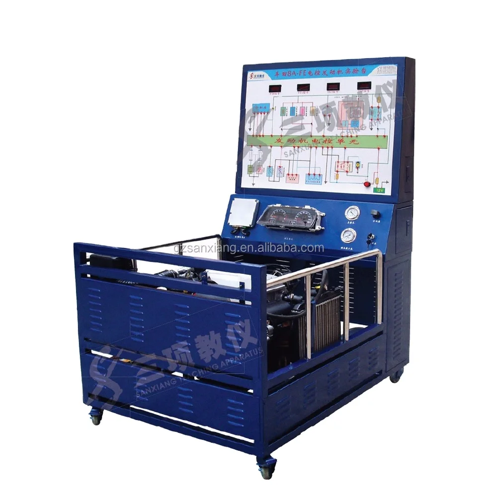 Automotive Training Equipment Teaching Attachments Electronic Controlled Engine Test Bench for School