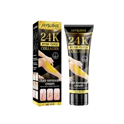 24k gold collagen armpit body natural women hair removal cream