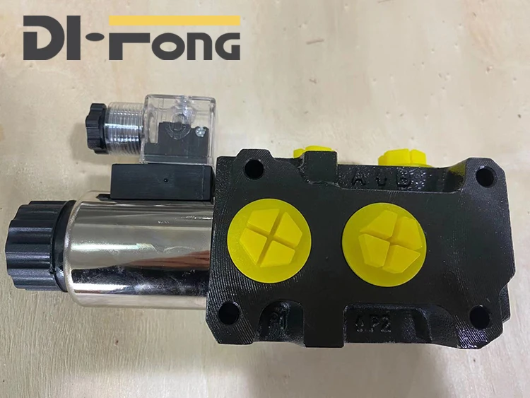 DI-FONG  hydraulik 6/2 flow diverter valve SVV06 SV MOP 1/2 3/8 6 ways internal drain high quality