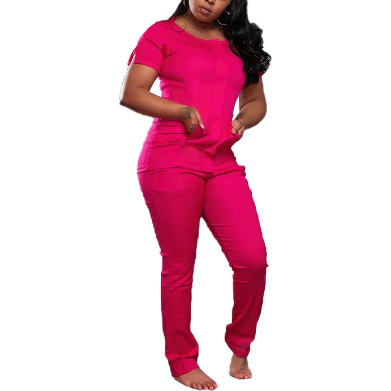 
High quality fairly used scrub uniform hospital uniforms for woman 1 set 