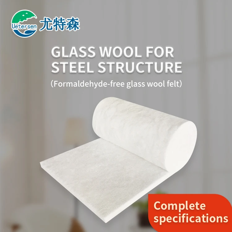 high thermal resistance glass wool blanket for metal building roofing