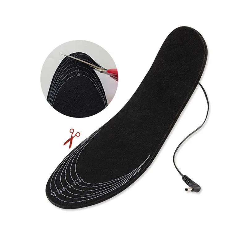 2021 winter outdoor foot warming insoles USB rechargeable heating insoles for men and women