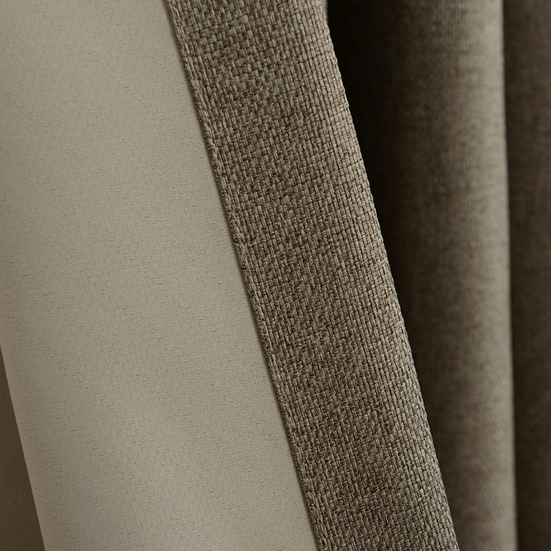 Manufacturer Window Drapery Linen Custom Luxury Maroon Curtains Wave For Home