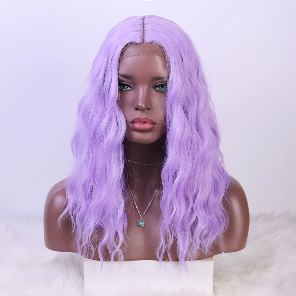 
Фиолетовый, с рисунком в виде водной ряби Боб синтетические волосы парик синтетические короткие волны парики средней части, с кружевной оборкой, мягкие, высокое качество маскарадные костюмы на Хэллоуин для волос 